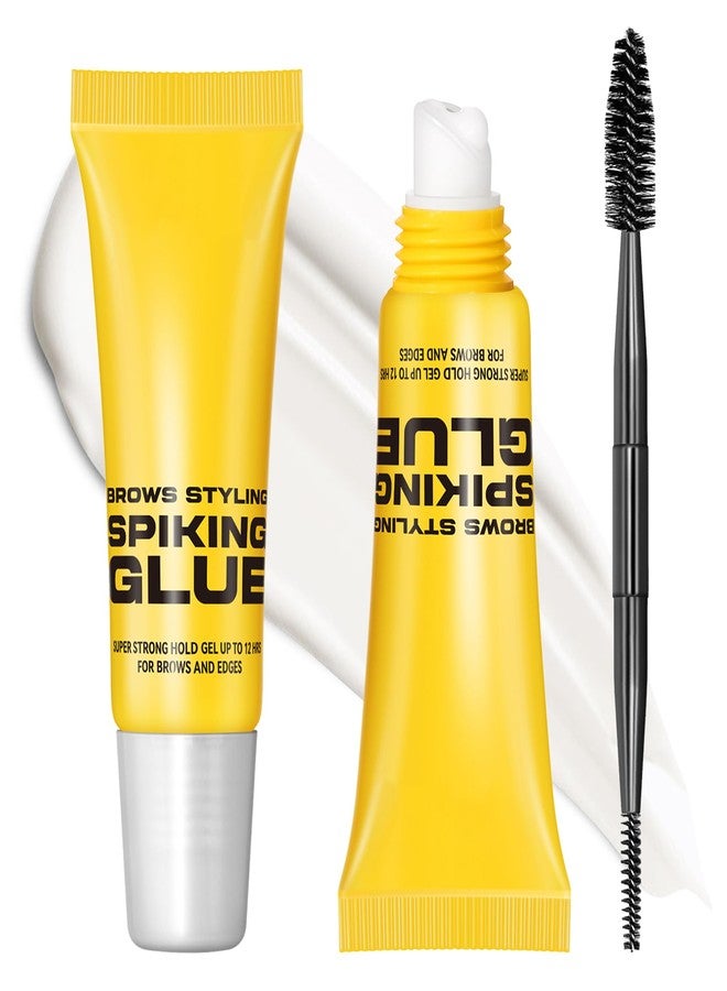 Lestpola 24H Super Hold Clear Eyebrow Gel, Waterproof Long-Lasting Lock & Freeze Brow Styling Glue, Fast-Dry Non-Sticky, Vegan Formula for Natural-Looking Brows, Got to Be Glue with Precision Brush(2-Pack) - Image 1